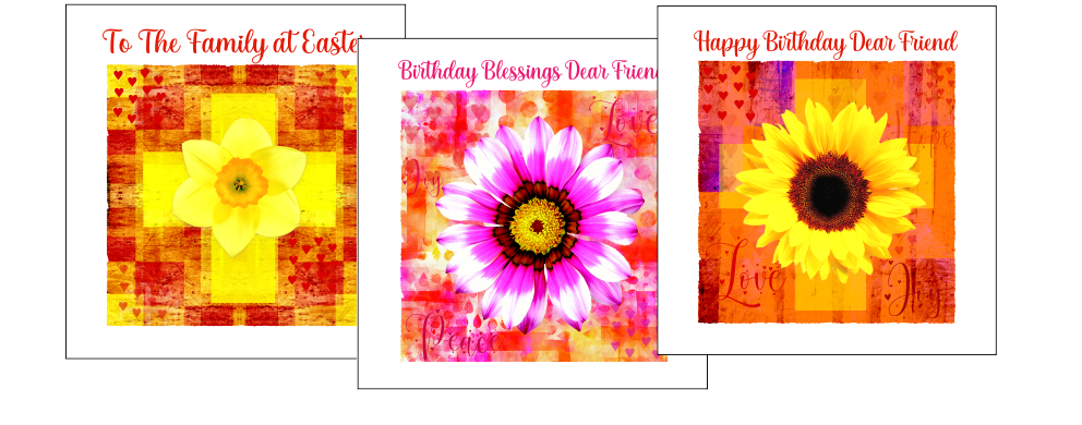 floral christian birthday cards