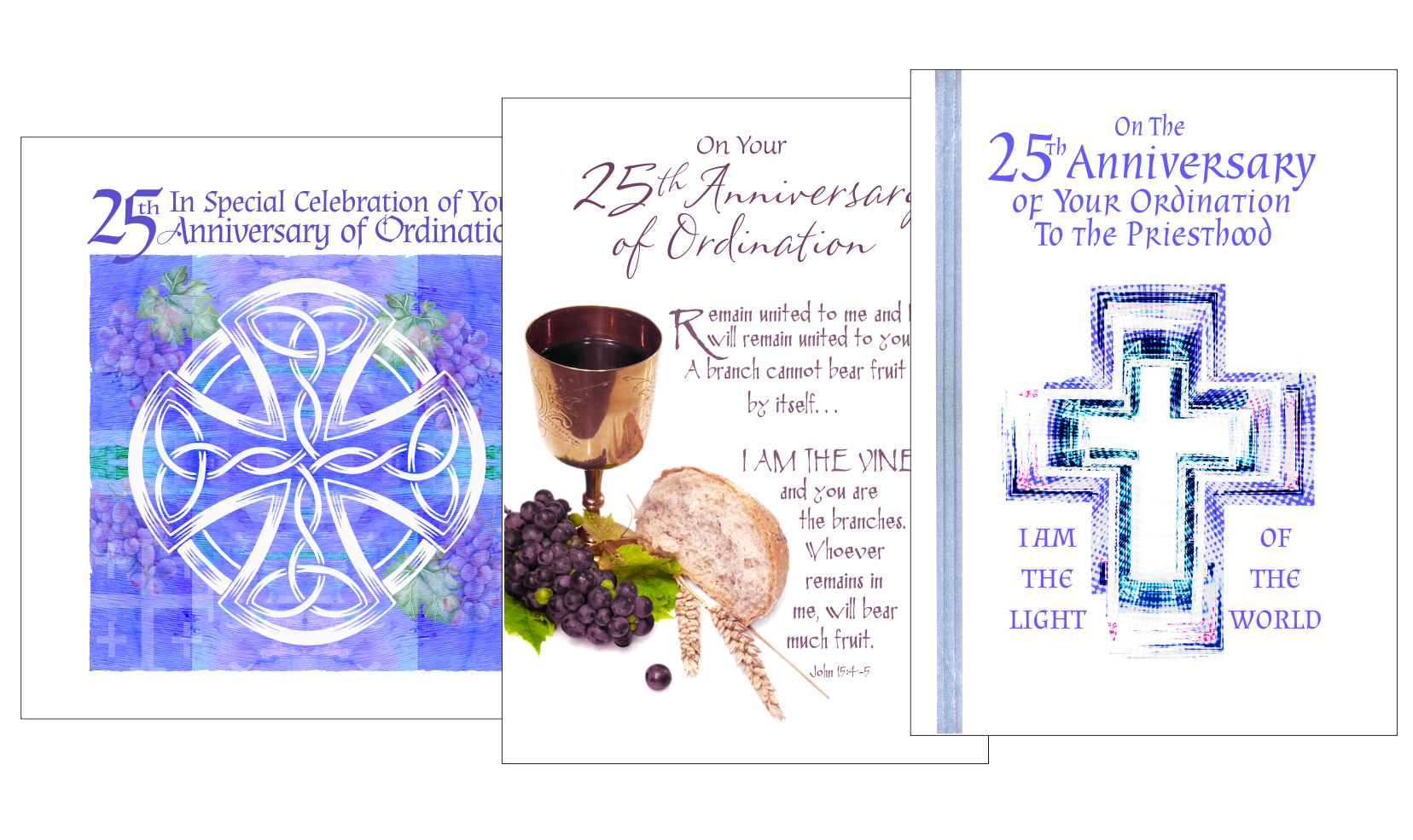 25th Ordination Anniversary Cards | Silver Jubilee